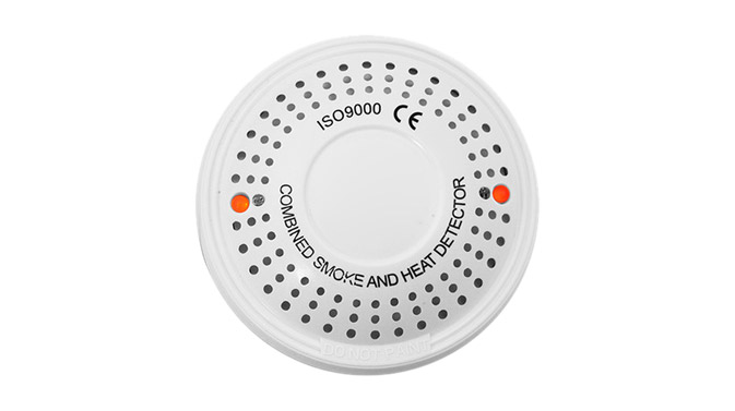 Combination heat and smoke detector