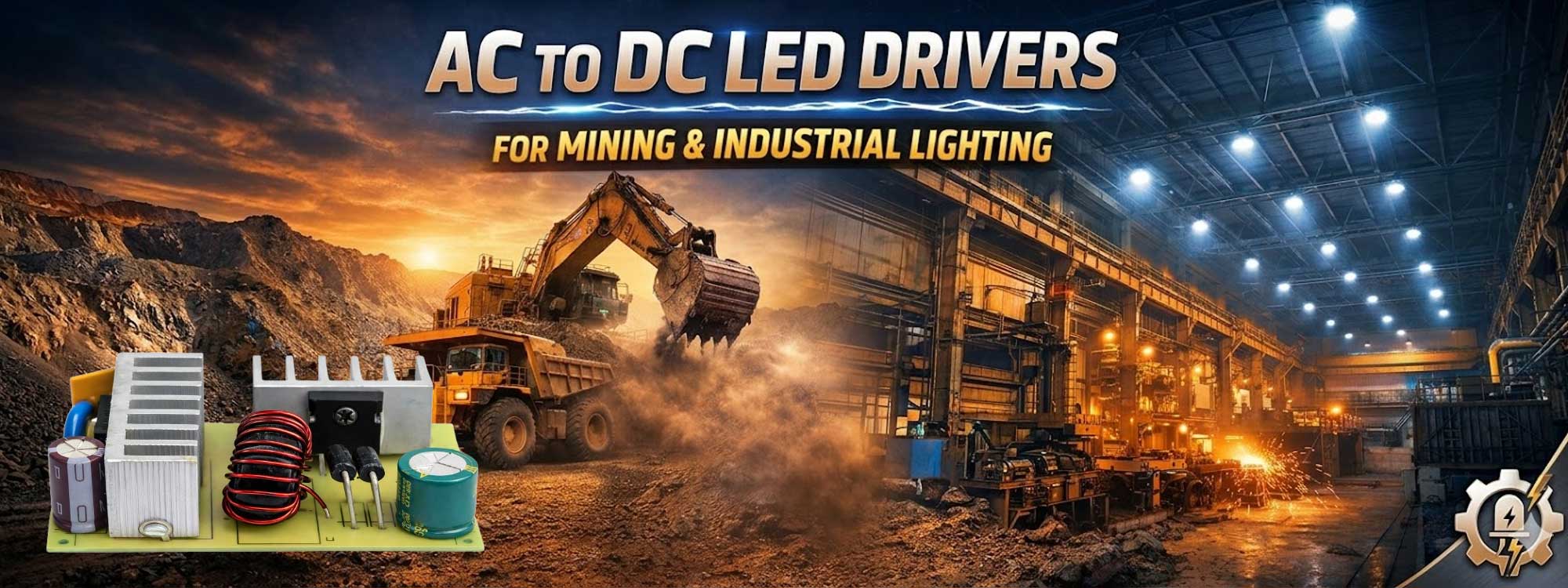 AC to DC LED Drivers for Mining and Industrial Lighting